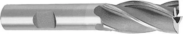 Alt view image 5 of 6 - Drill America DWCF Series High-Speed Steel End Mill, Polished Finish, 4 Flute, Square End, 2" Cutting Length, 1 1/4" Cutting Diameter, 4-1/2" Length, 1" Shank (Pack of 1)