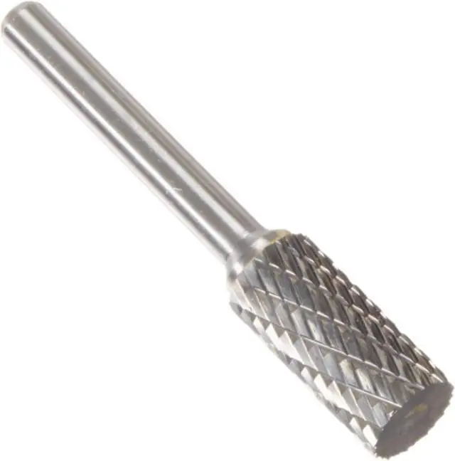 Alt view image 8 of 10 - Drill America DUL Series Solid Carbide Bur, Double Cut, SA5 Cylindrical, 1/4" Shank, 1/2" Head Diameter, 1" Cutting Length (Pack of 1)