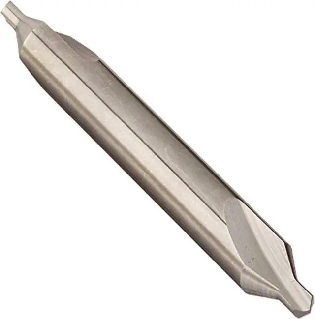 Alt view image 2 of 5 - Drill America DMOCCD Series Solid Carbide Combined Drill Bit and Countersink, Uncoated (Bright) Finish, Round Shank, Spiral Flute, #4 Size, 2.125" Length (Pack of 1)