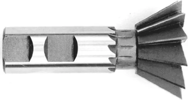 Alt view image 2 of 3 - Drill America DWC Series Qualtech 60 Degree Dovetail Cutter, High-Speed Steel, Weldon Shank, 1/2" Size (Pack of 1)