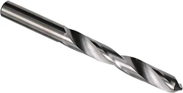 Alt view image 5 of 12 - Drill America DMOD Series Solid Carbide Jobber Length Drill Bit, Uncoated (Bright) Finish, Round Shank, Spiral Flute, 118 Degrees Conventional Point, 7/32" Size, 3" Length (Pack of 1)
