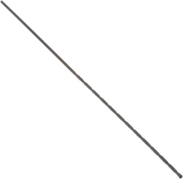 Alt view image 7 of 8 - Drill America DAM Series Carbide-Tipped Masonry Drill Bit, Black Oxide Finish, 1/4" Round Shank, Spiral Flute, 118 Degrees Conventional Point, 1/4" Size, 18" Length (Pack of 1)