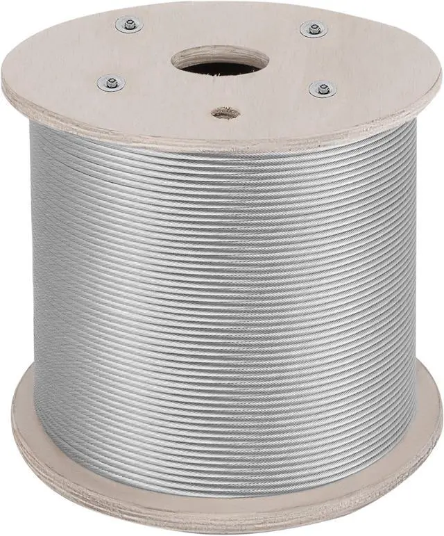 Main image of VEVOR Cable Railing 1000ft Stainless Steel Wire Rope 1/8" Stainless Stranded Wire 1x19