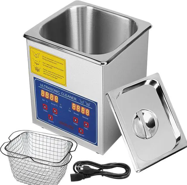 Main image of VEVOR Ultrasonic Cleaner 2L Stainless Steel Digital Jewerly Lab Cleaner w/ Timer