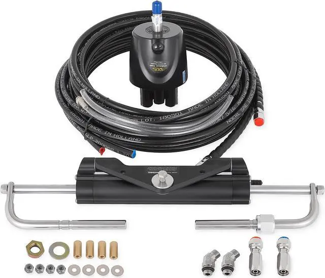 Main image of VEVOR Hk4200a-3 Hydraulic Outboard Steering System Kit Hc4645h Hk4200a3 Ht4420h