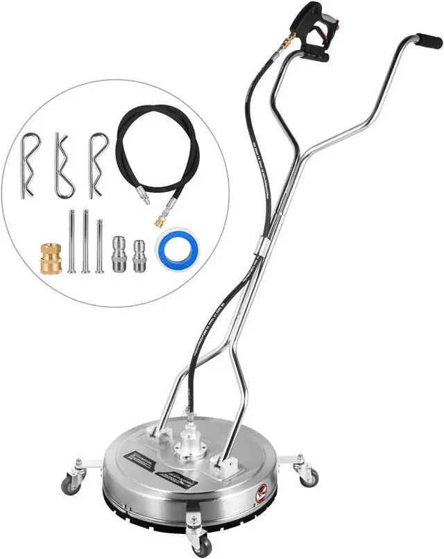 Main image of VEVOR Surface Cleaner Pressure Washer Flat Surface Cleaner 18" 4000psi wheels