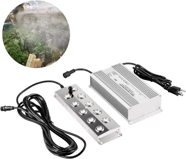 Main image of VEVOR Pond Ultrasonic Mist Maker, Ultrasonic Fogger Humidifier, 10 Head Pond Fogger