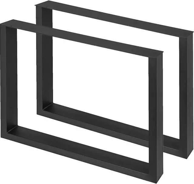 Alt view image 8 of 14 - Techlifer Set of 2 Steel Table Legs Dining Table Legs Office Table Computer Desk Legs Steel Bench Legs Furniture Legs 600 * 720mm (28Height 24Wide, Square Shape)