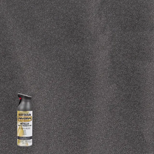 Alt view image 3 of 4 - RUST-OLEUM 271473 Spray Paint, Soft Iron, Flat, 11 oz.