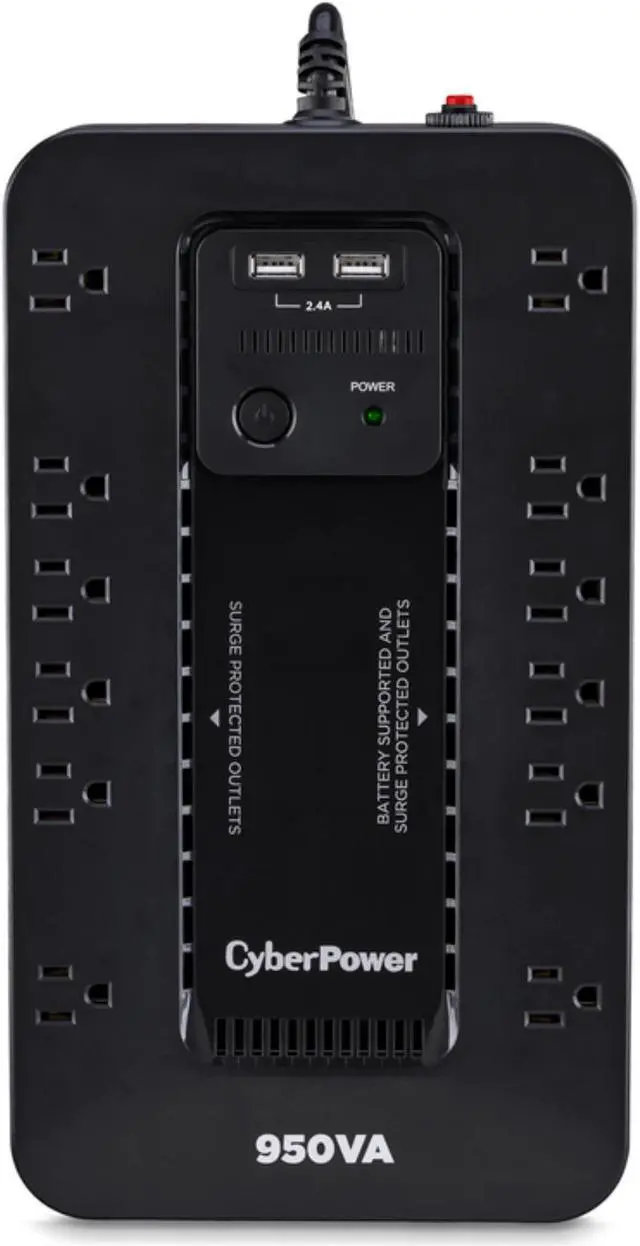 Alt view image 5 of 12 - CyberPower SX950U UPS PC Battery Backup