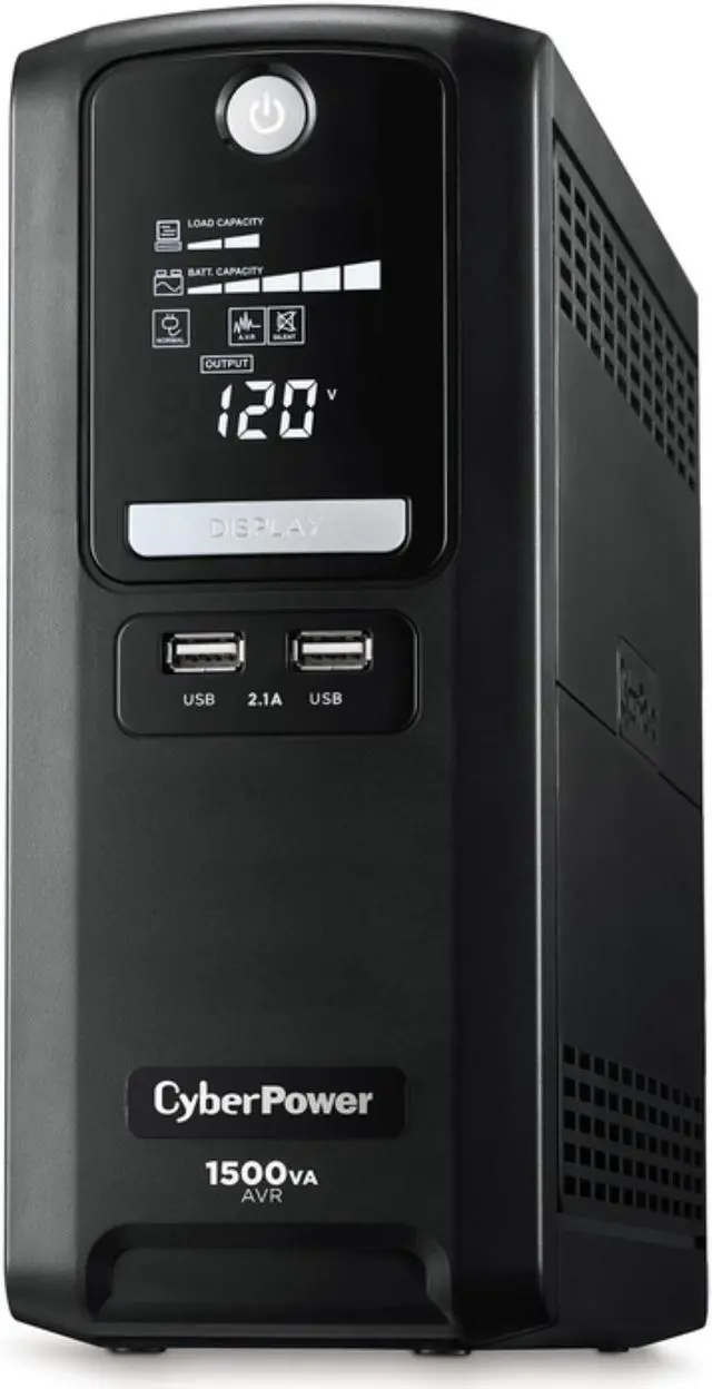 Alt view image 5 of 5 - CyberPower LX1500GU 10-Outlet 1500VA Battery Back-Up System