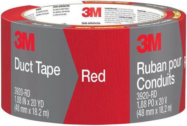 Alt view image 5 of 5 - 3920-RD Duct Tape, Red, 1.88-In. x 20-Yd. - Quantity 1