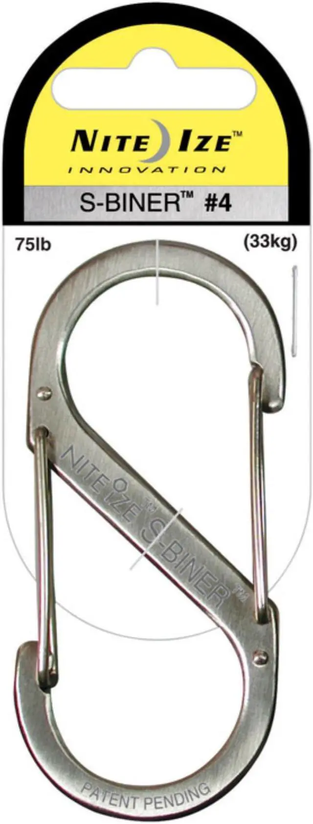 Alt view image 16 of 16 - Nite Ize SB4-03-11 Stainless S-Biner Versatile Carry Biner Size 4 Camping