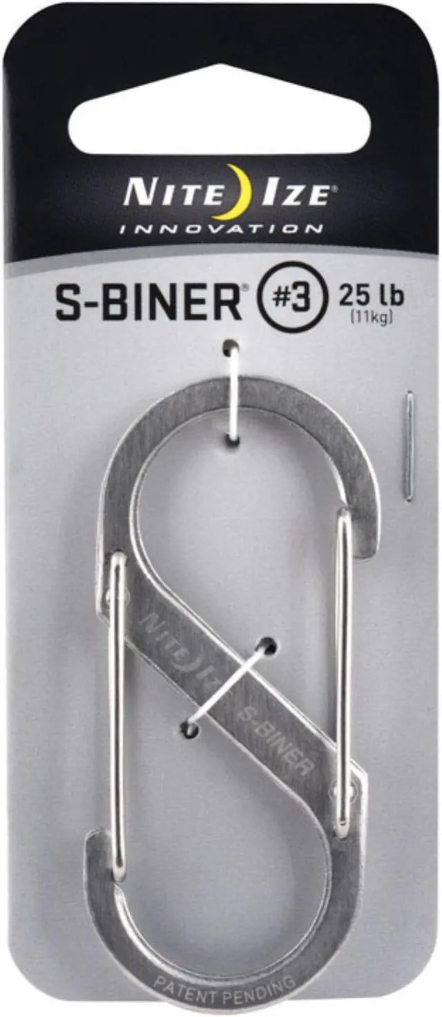 Alt view image 6 of 6 - NITE IZE S-BINER SIZE #3 STAINLESS SB3-03-11