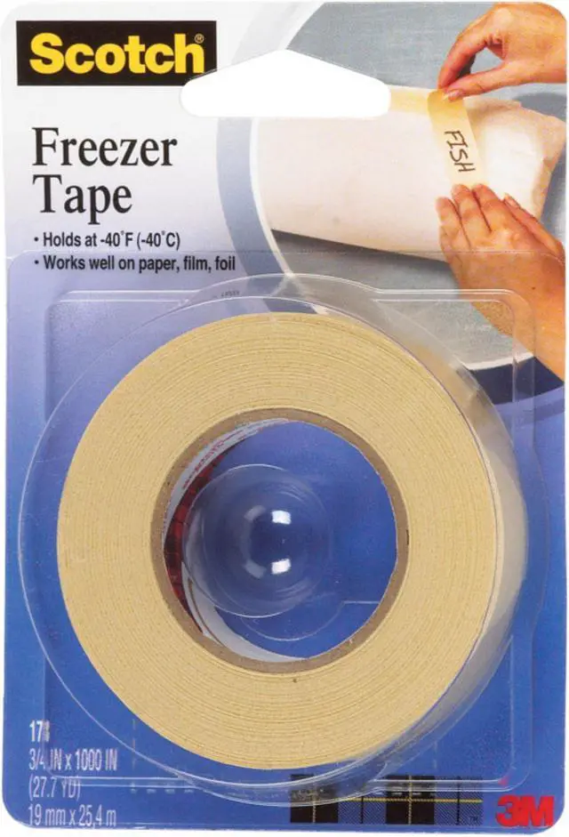 Alt view image 6 of 7 - 3m 178 Scotch Freezer Tape with 3/4" x 1000" Roll
