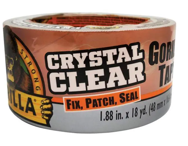 Alt view image 8 of 15 - Gorilla 1.88 In. x 18 Yd. Crystal Clear Duct Tape, Clear 6060002