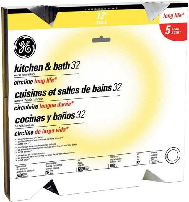 Alt view image 2 of 4 - GE 11085 - FC12T9/KB Circular T9 Fluorescent Tube Light Bulb