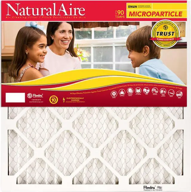 Alt view image 2 of 2 - flanders 85256.011424 14" x 24" x 1", naturalaire micro particle pleated furnace filter