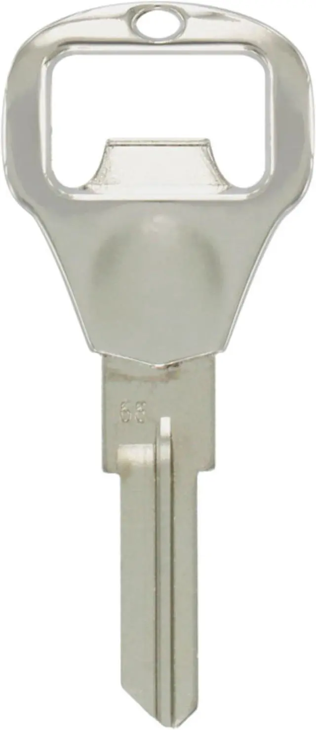 Alt view image 2 of 2 - Hillman 5932140 Bottle Opener Key House & Padlock Universal Key Blank Double Sided - Pack of 4