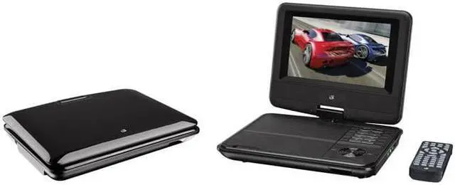 Alt view image 7 of 7 - Gpx Pd701b Portable Dvd Player - 7" Display - 480 X 234 - Black