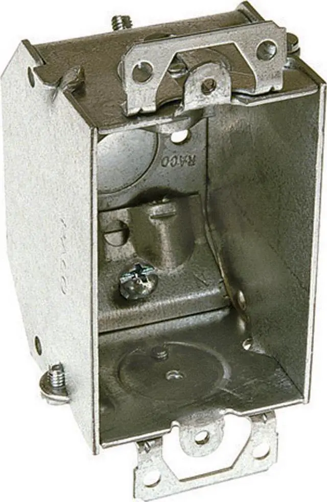 Alt view image 9 of 9 - 2-1/4" Switch Box W/Ears Raco Pvc Switch Boxes 471 050169004715