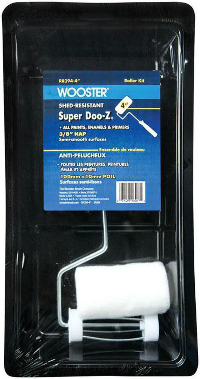 Alt view image 8 of 9 - WOOSTER RR394-4 Paint Roller Kit,4in.