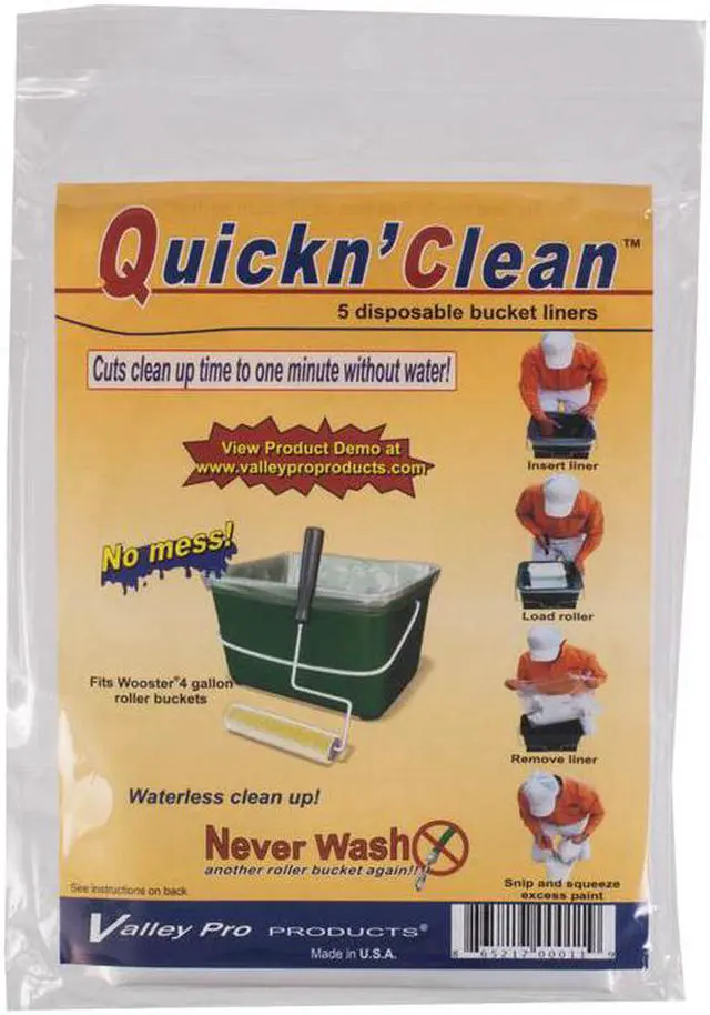 Alt view image 2 of 2 - WOOSTER R471 Plastic Paint Bucket Liner, 4 gal, 13 1/2" L, 9" D, 15" W, 5 PK