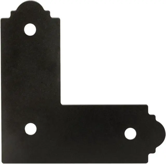 Alt view image 4 of 4 - Simpson Strong-Tie Outdoor Accents 4x4 Steel Black L Strap Tie APL4 Pack of 8