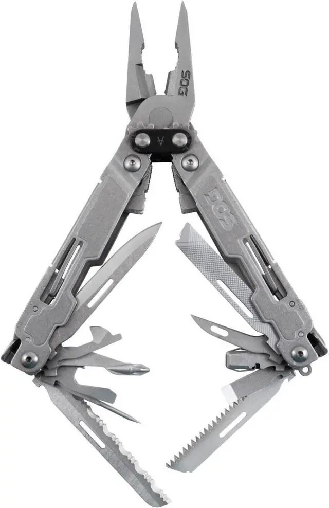 Alt view image 2 of 3 - SOG PowerAccess Multi-Tool Pliers with 2.4 inch Folding Knife - Lightweight EDC Utility Tool w/ 18 Multi-Purpose Tools, One-Handed Open (PA1001-CP)