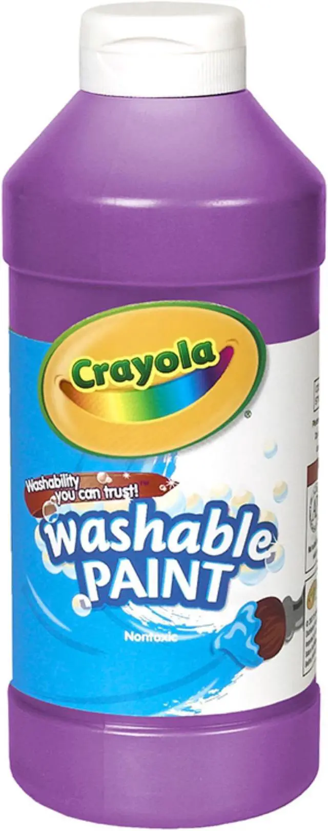 Alt view image 10 of 10 - Crayola. 542016040 Washable Paint  Violet  16 oz
