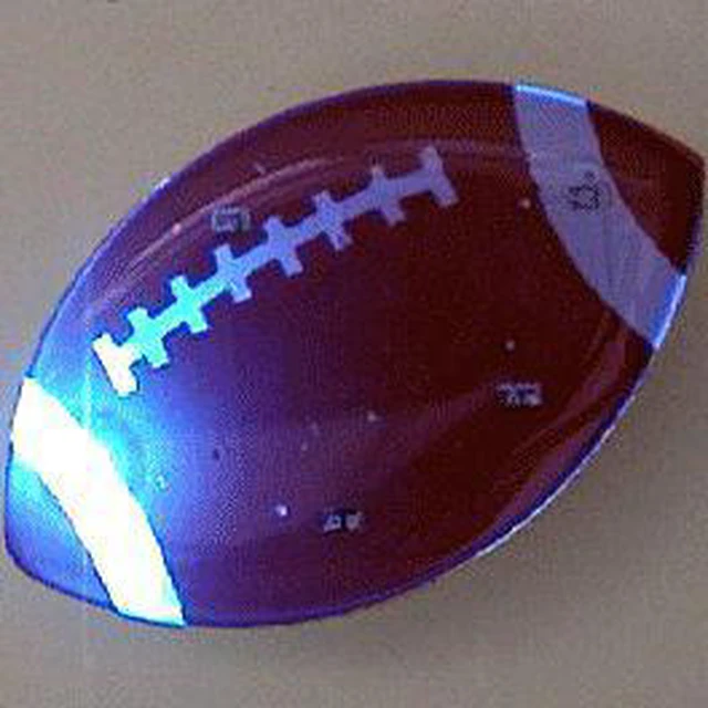Alt view image 2 of 3 - blinkee Football Flashing Body Light Lapel Pins Lapel Pins
