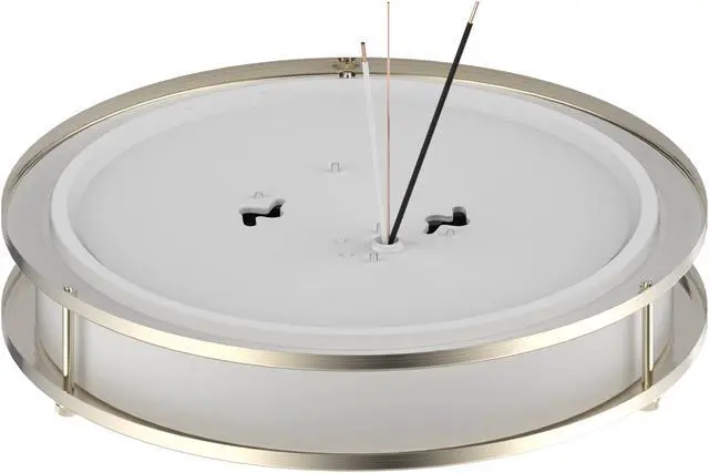 Alt view image 5 of 7 - DYMOND LED Ceiling Light | All-in-ONE Adjustable Light Color | Selectable 5- WAY CCT (2700K/3000K/3500K/4000K/5000K) | Double Ring | Dimmable | Flush mount