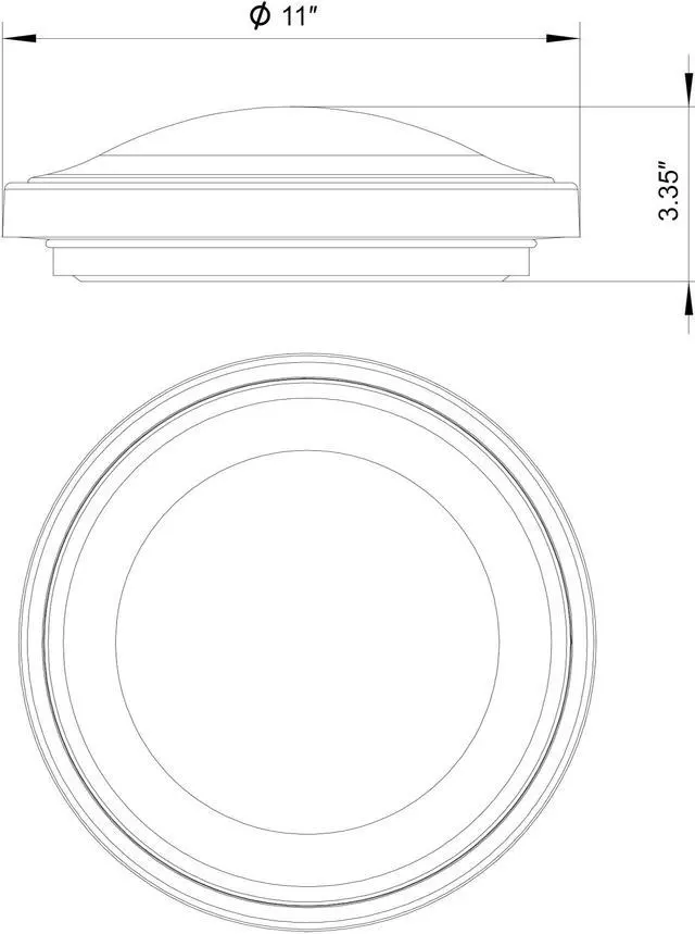 Alt view image 7 of 7 - DYMOND LED RING Flush Mount LED Ceiling Light - Dimmable - Brushed Nickel - 5-way Selectable CCT 2700K-5000K - ROUND