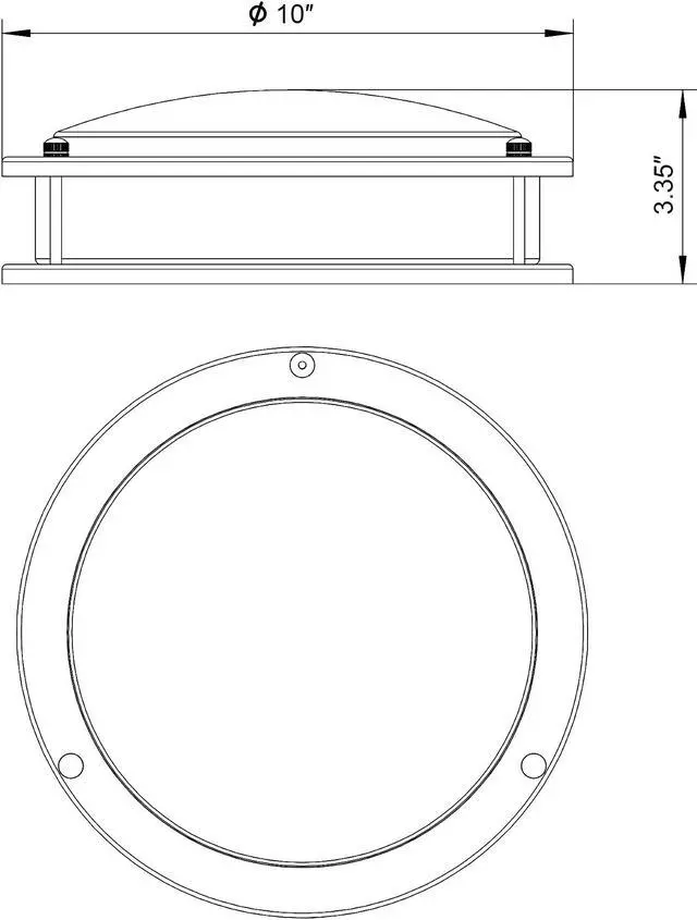 Alt view image 7 of 7 - DYMOND LED Ceiling Light | All-in-ONE Adjustable Light Color | Selectable 5- WAY CCT (2700K/3000K/3500K/4000K/5000K) | Double Ring | Dimmable | Flush mount