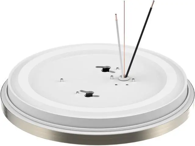 Alt view image 4 of 7 - DYMOND LED RING Flush Mount LED Ceiling Light - Dimmable - Brushed Nickel - Selectable 5 way CCT 2700K-3000K- 3500K- 4000K- 5000K - ROUND