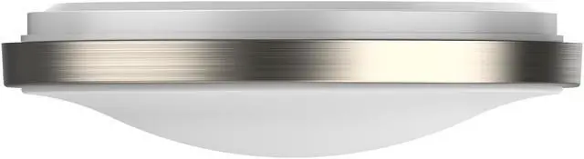 Alt view image 3 of 7 - DYMOND LED RING Flush Mount LED Ceiling Light - Dimmable - Brushed Nickel - Selectable 5 way CCT 2700K-3000K- 3500K- 4000K- 5000K - ROUND