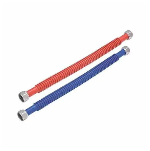 Alt view image 2 of 2 - Ez-Flo 437124 24 Stainless Steel Water Heater Cnt Rd/Bl 3/4X3/4 Corrugated Stain