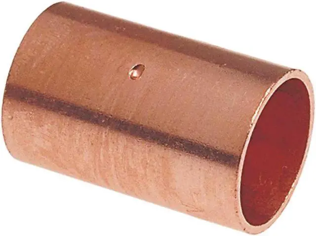 Alt view image 4 of 4 - NIBCO 600DS 11/4 1-1/4" NOM C Copper Dimple Stop Coupling