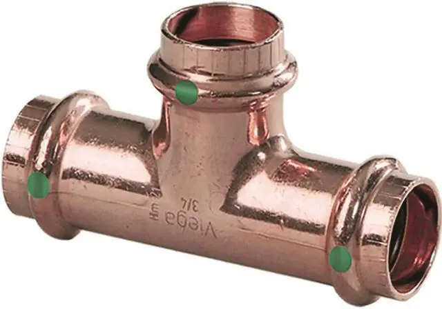 Alt view image 4 of 8 - Viega ProPress 2918 Copper Tee, 1-1/2"