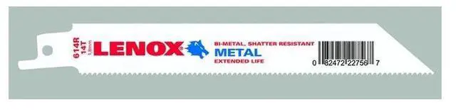 Alt view image 3 of 3 - Lenox Bulk 6" 14t Recip Blade OSB614R Pack of 50