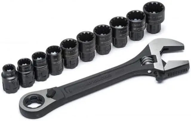 Alt view image 9 of 13 - Crescent CPTAW8 Pass-Thru Adjustable Wrench Set