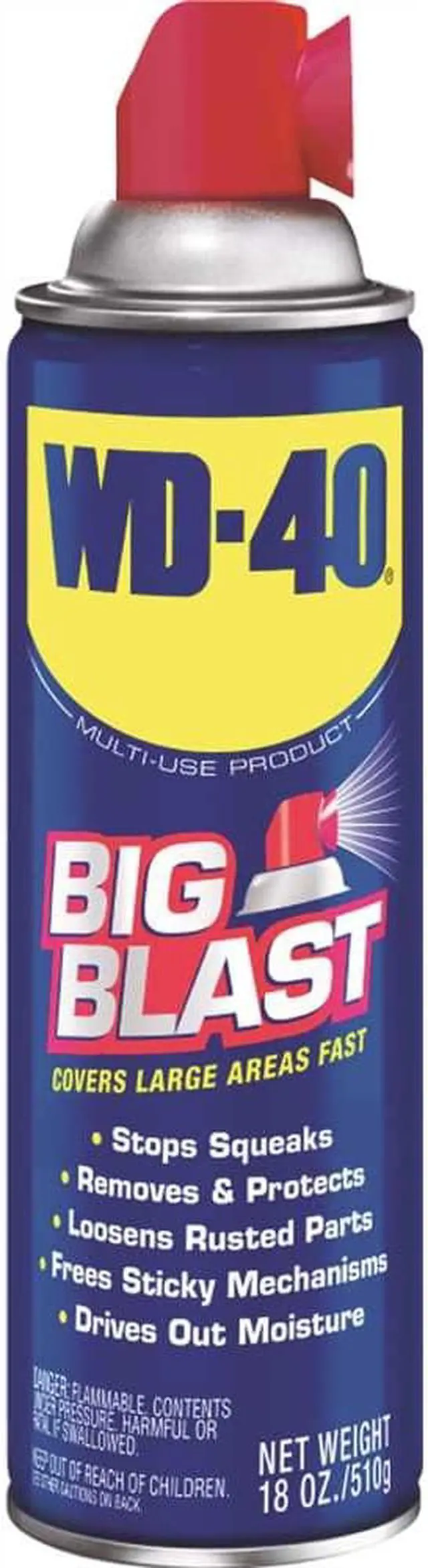 Alt view image 7 of 11 - WD-40 490095 Big Blast®, Lubricant, Aerosol Can, 18 Oz.