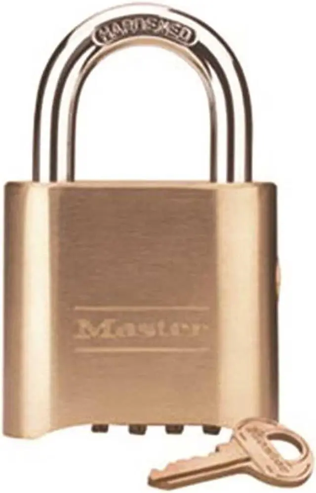 Alt view image 6 of 10 - Master Lock Combination Padlock,1 1/2in,Rectgle,Gold  176