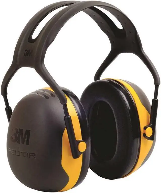 Alt view image 4 of 6 - 3M X-Series Over-The-Head Earmuff With Headband X2A/37271(Aad), Black/Yellow