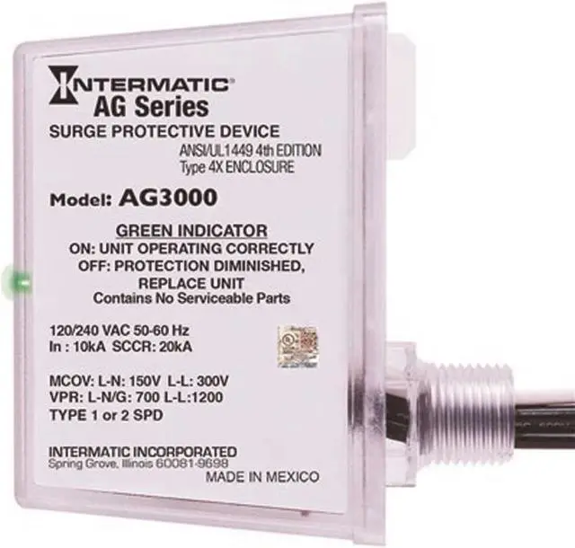 Alt view image 4 of 6 - intermatic ag3000 surge protector