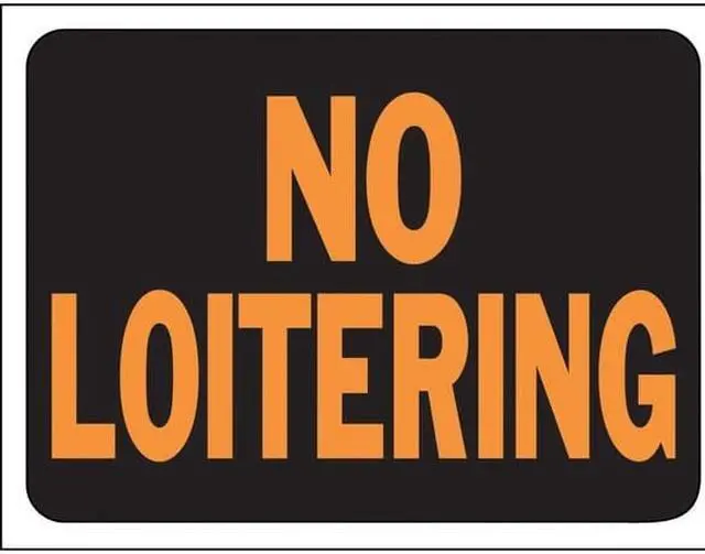Alt view image 3 of 3 - Hyko Prod. 9X12 No Loitering Sign 3036 Unit: EACH Contains 10 per case