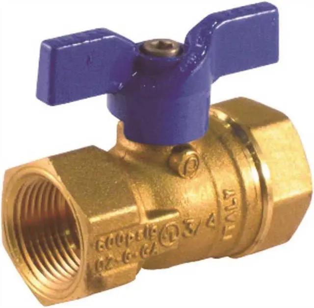 Alt view image 2 of 3 - JOMAR VALVE 102-304 3/4" FNPT Brass Gas Ball Valve Inline