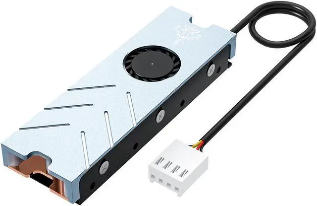 Main image of AMPCOM M.2 Heatsink with PWM Fan, NVME NGFF SSD 2280 Heat sink