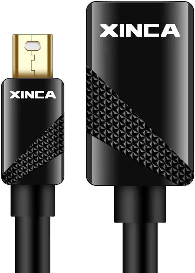 Alt view image 2 of 7 - XINCA Mini DisplayPort Extension Cable 0.75Ft 4K UHD Monitor Video Compatible with Apple MacBook  MacBook Pro MacBook Air  iMac  Mac mini  Mac Pro  Microsoft Surface Pro Pro 2 Pro 3