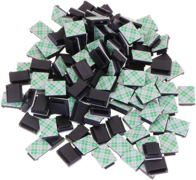 XINCA Ethernet Cable Clips Sticky Tack Cord Holder Wire Organizer Desk  Accessories Wire Hider 100pcs Black for Cat6 and Cat7 Cat8 Flat Ethernet  Cable for Car Office Desk Accessories Home Nightstand 